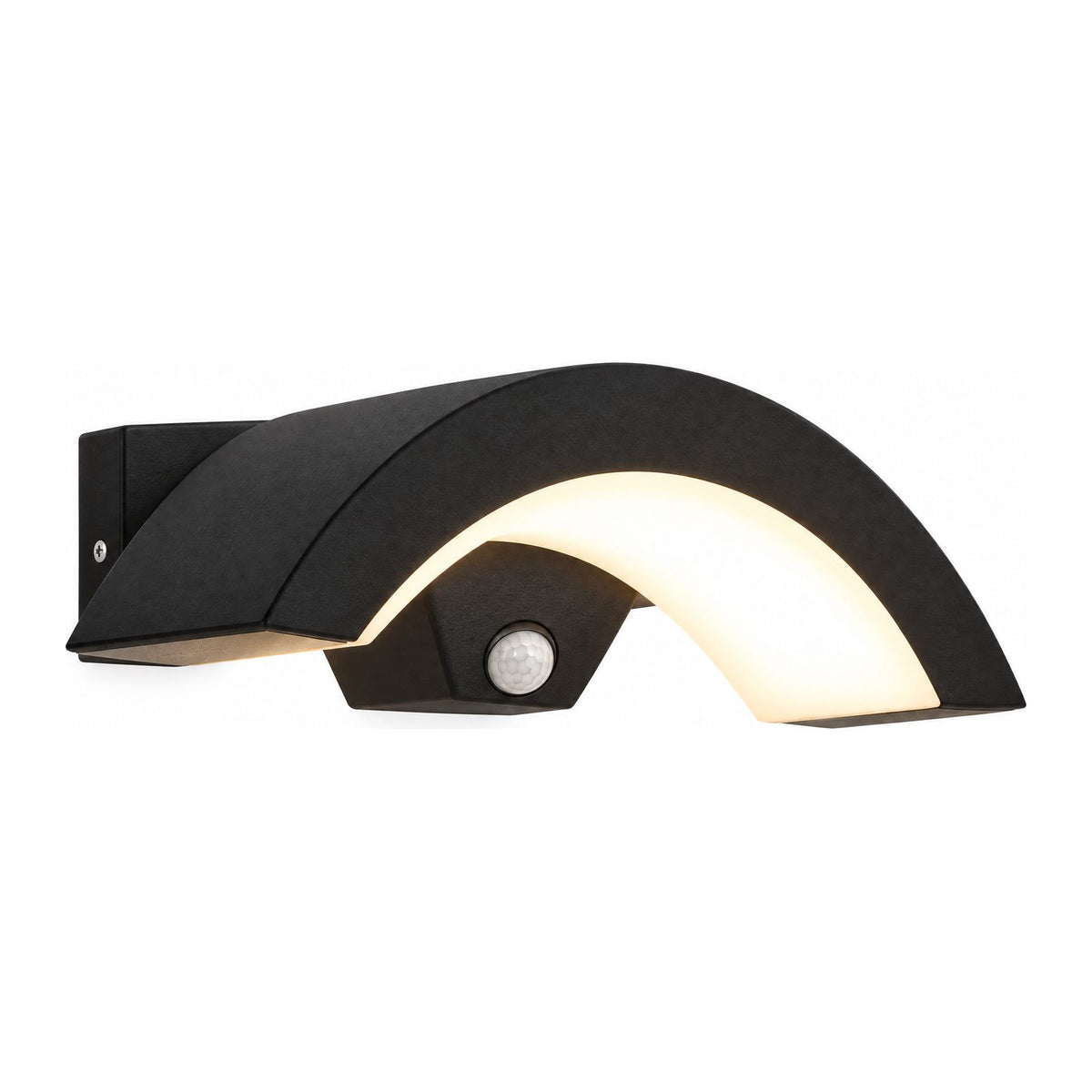 Arc Motion Sensor Outdoor Wall Light on a white background