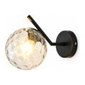 Art Deco Glass Ball Up Down Wall Sconce on a white background