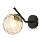 Art Deco Glass Ball Up Down Wall Sconce on a white background