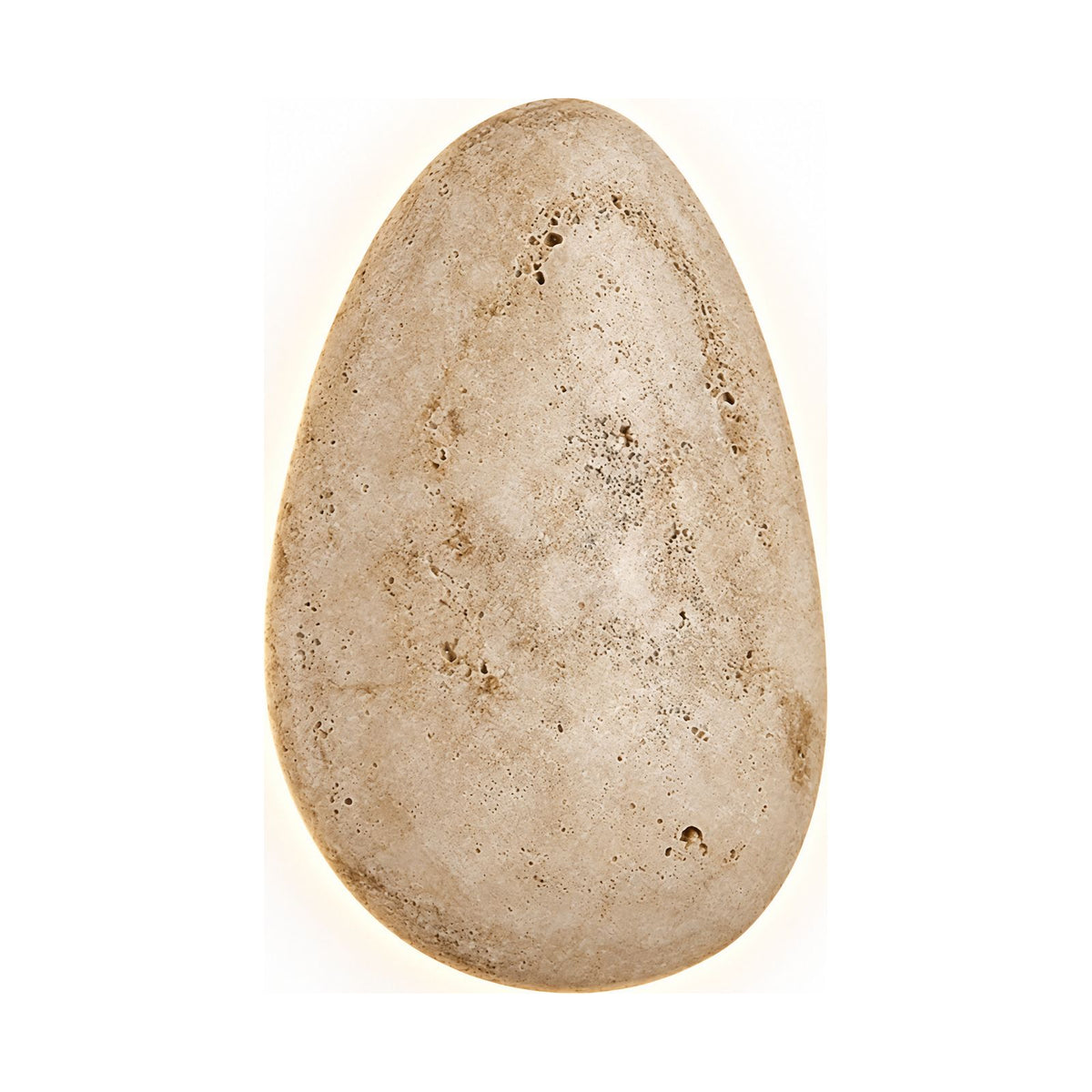 Backlit Floating Pebble Marble Wall Light on a white background