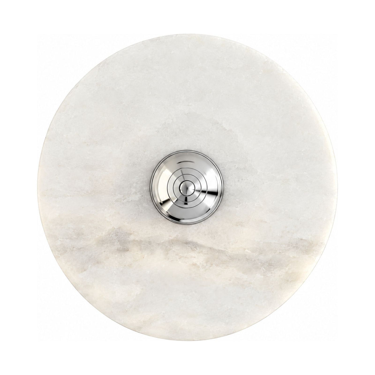 Backlit Marble Disc Touch Wall Light on a white background