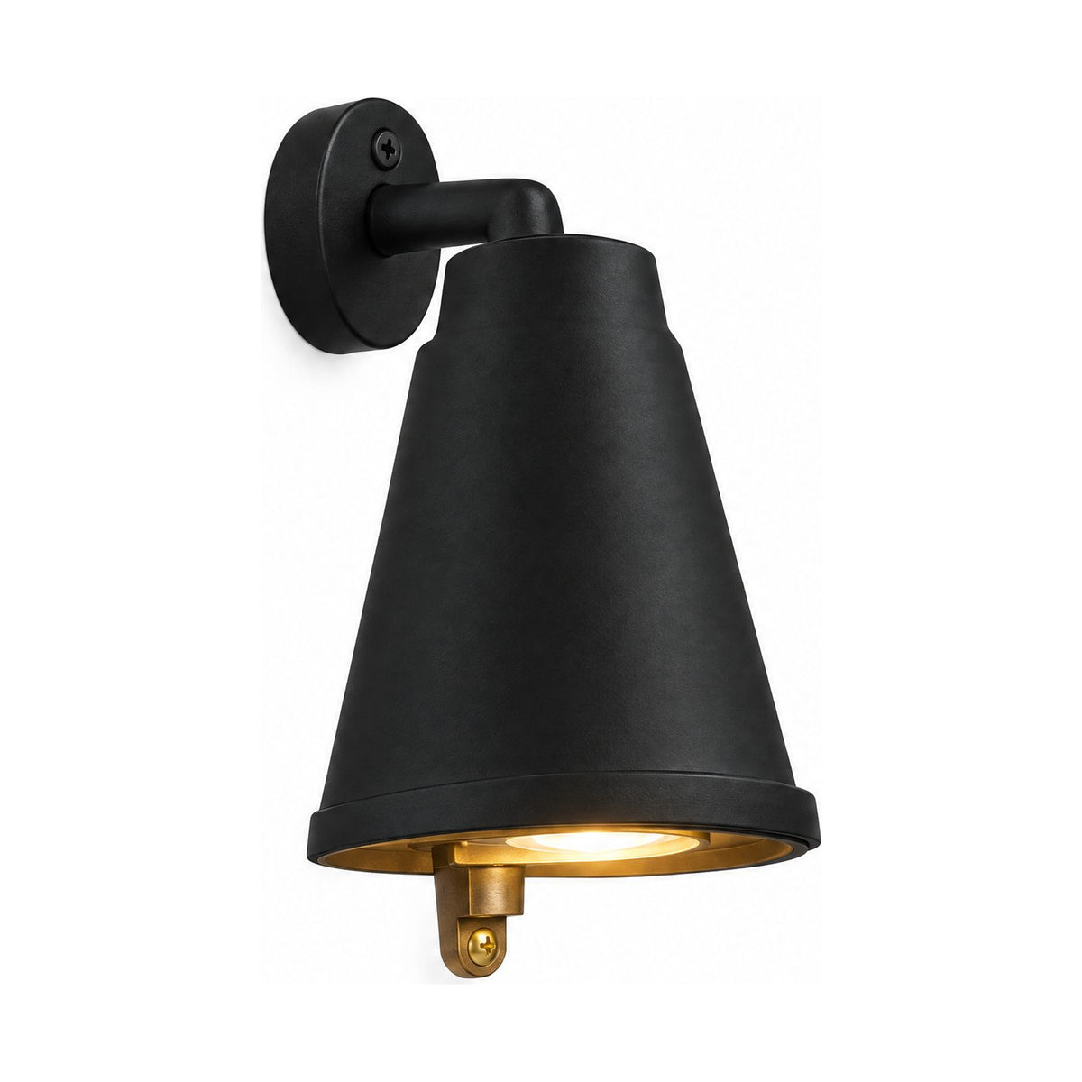 Bell Shade Aluminium Outdoor Wall Light on a white background