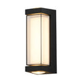 Black Up Down Outdoor Wall Light on a white background