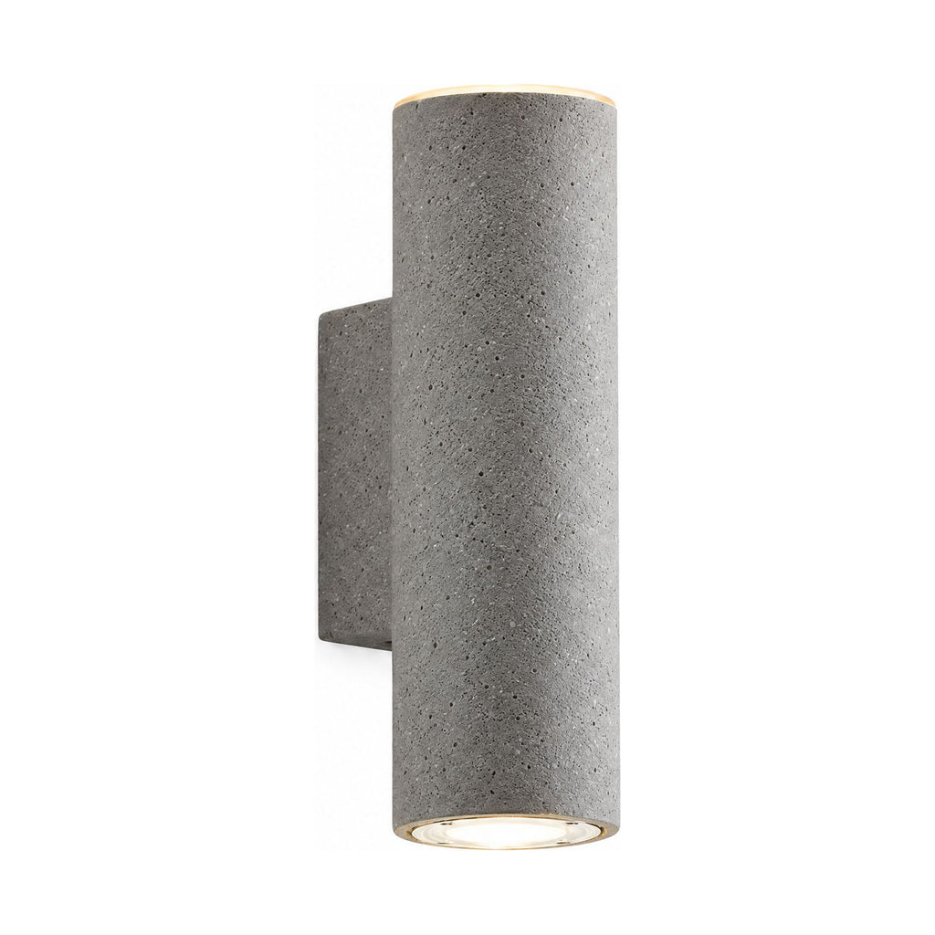 Cement and Acrylic Outdoor Wall Light on a white background