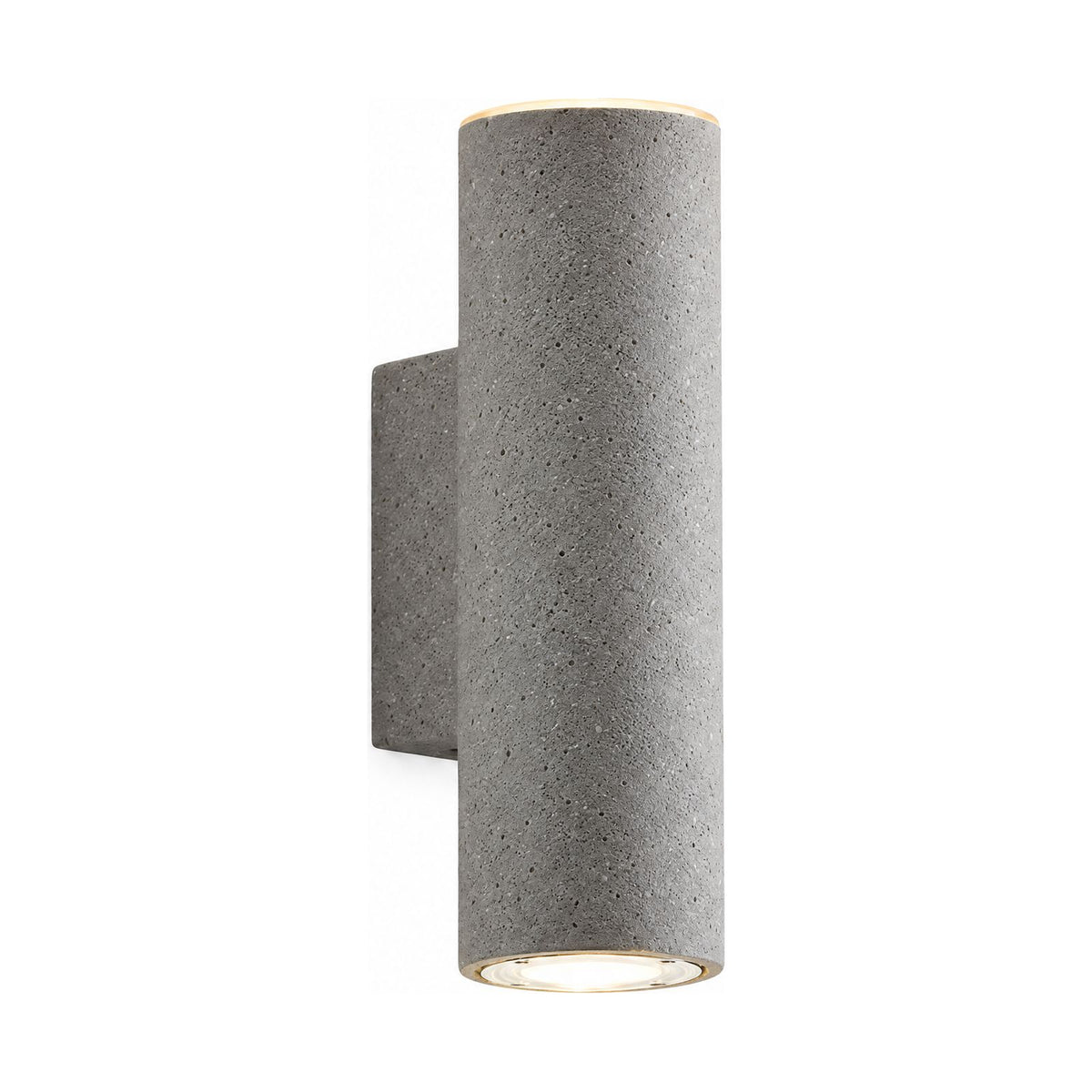 Cement and Acrylic Outdoor Wall Light on a white background