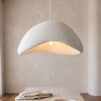 Cloud Shaped Japandi Pendant Light, close view from below