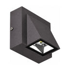 Compact Metal LED Outdoor Wall Light on a white background