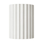 Fluted Resin Wall Light on a white background