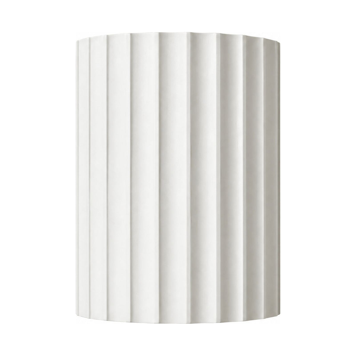 Fluted Resin Wall Light on a white background