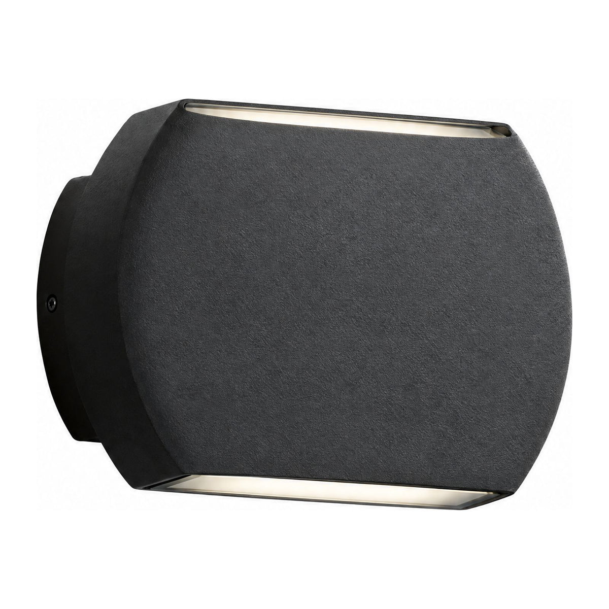 Geometric Glass Up Down Outdoor Wall Light on a white background
