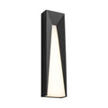 Geometric Layered Metal Outdoor Wall Light on a white background