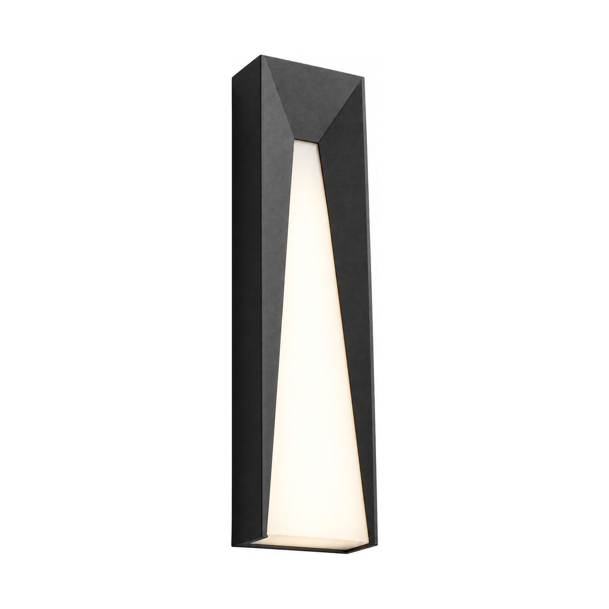 Geometric Layered Metal Outdoor Wall Light on a white background