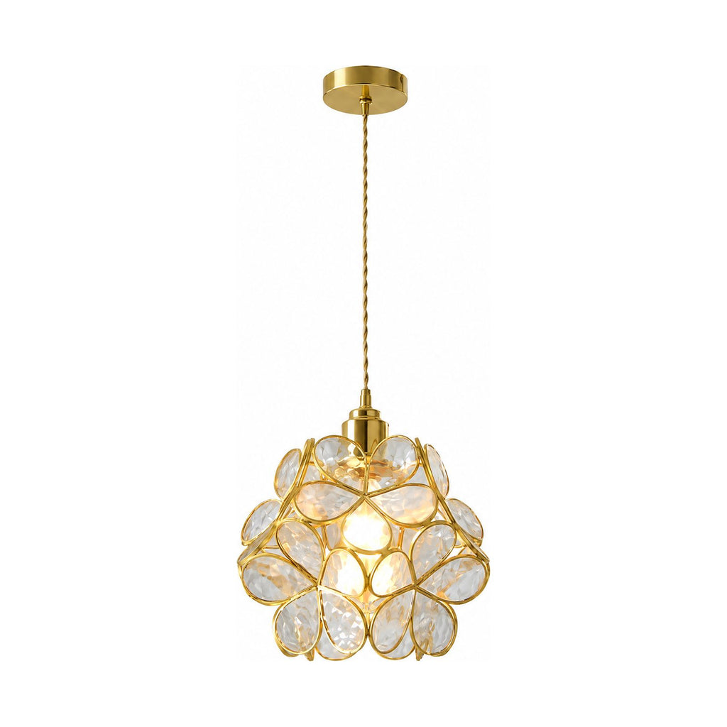 Glass Blossom Cluster Pendant Light on a white background