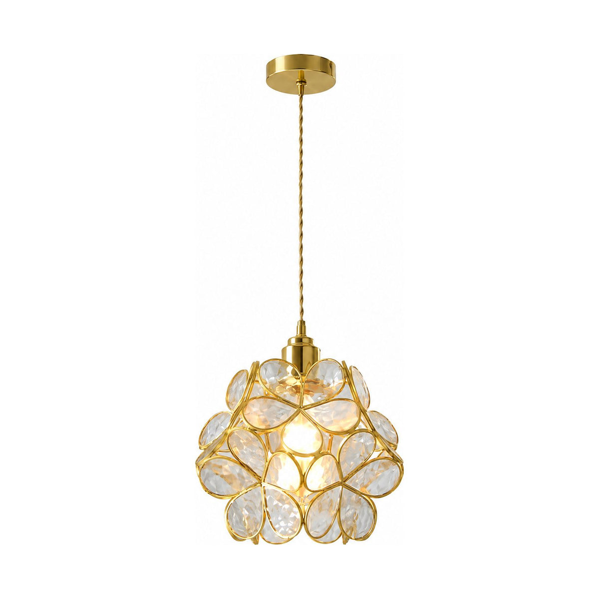 Glass Blossom Cluster Pendant Light on a white background