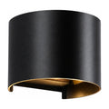 Half Round Up Down Outdoor Wall Light on a white background