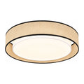 Hand-Woven Acrylic Drum Shade Ceiling Light on a white background