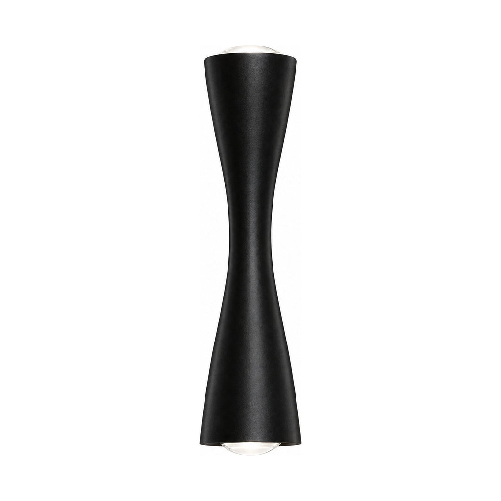 Hourglass Aluminium Up Down Wall Light on a white background