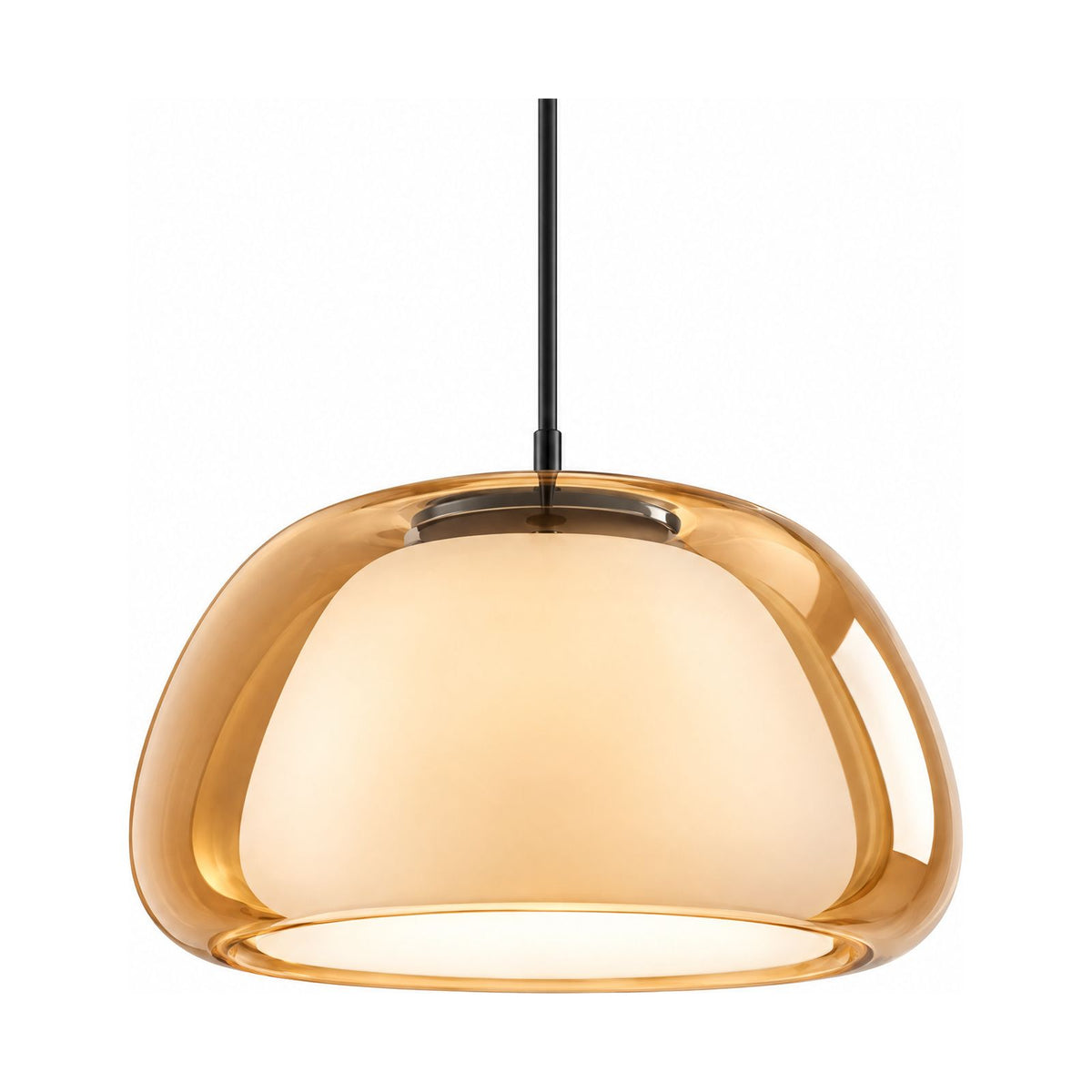 Jelly Glass Dome Pendant Light on a white background