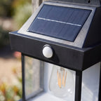 Close-up of the solar panel roof and sensor