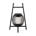 Large Retro Stainless Steel Outdoor Table Lamp on a white background
