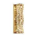 Layered Crystal Ribbon LED Wall Light on a white background