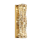 Layered Crystal Ribbon LED Wall Light on a white background