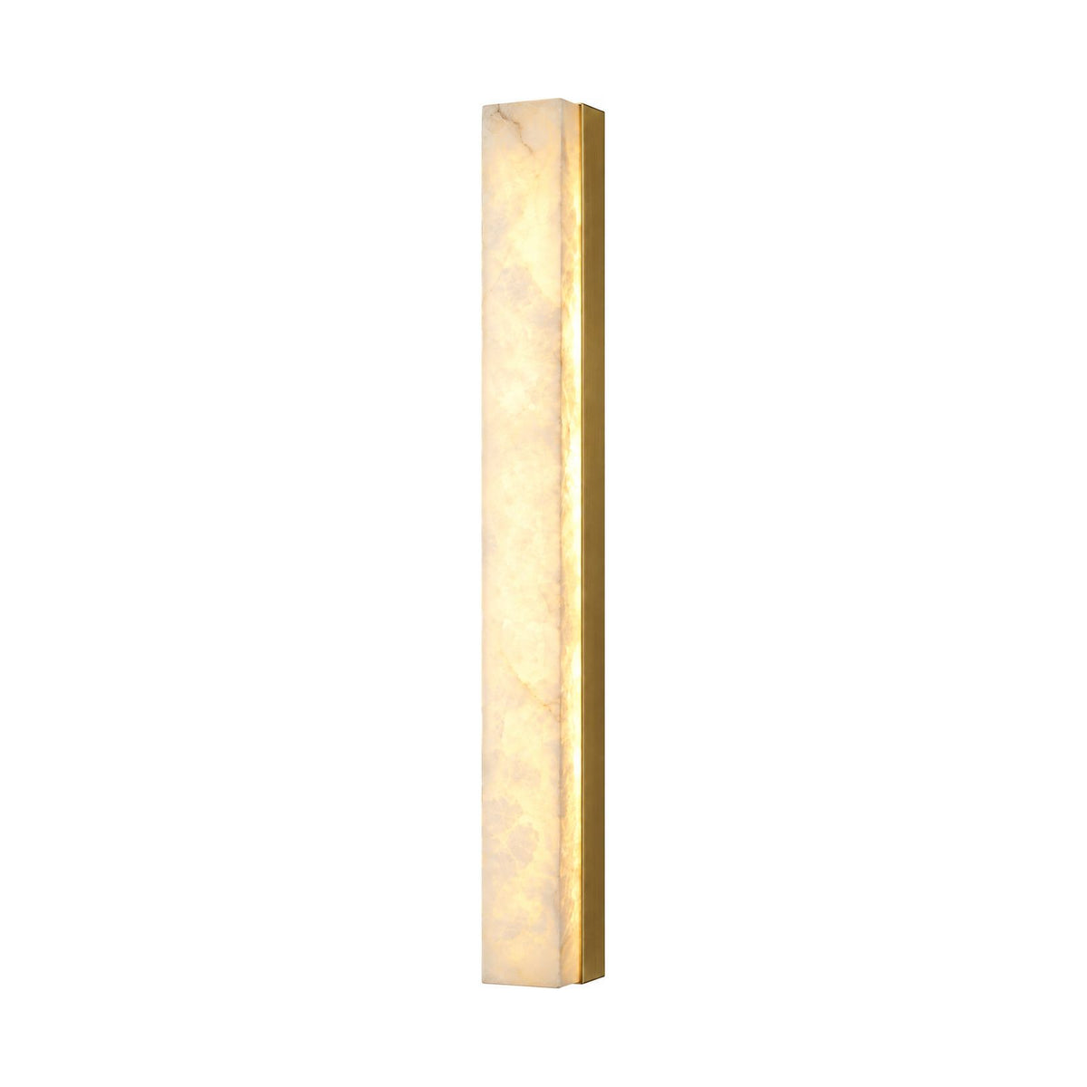 Long Alabaster Bar LED Wall Light on a white background