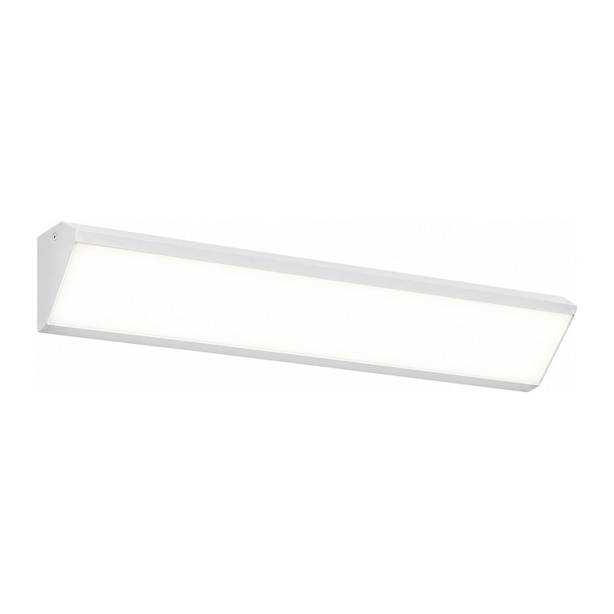 Long Linear Up Down Outdoor Wall Light in White on a white background