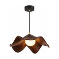 Lotus Leaf Resin Pendant Light on a white background