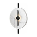 Marble Disc and Black Bar Wall Light on a white background