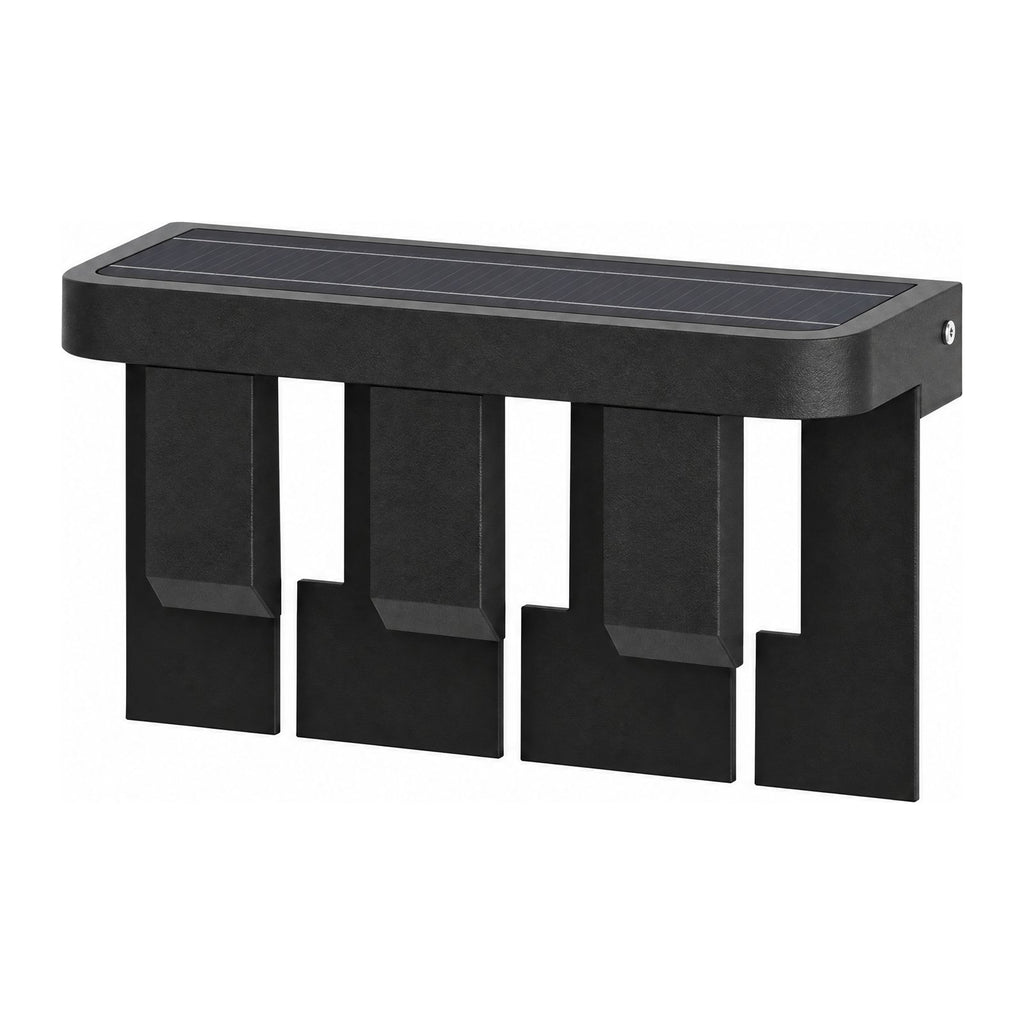 Matte Black Metal Outdoor Wall Light on a white background