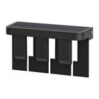 Matte Black Metal Outdoor Wall Light on a white background