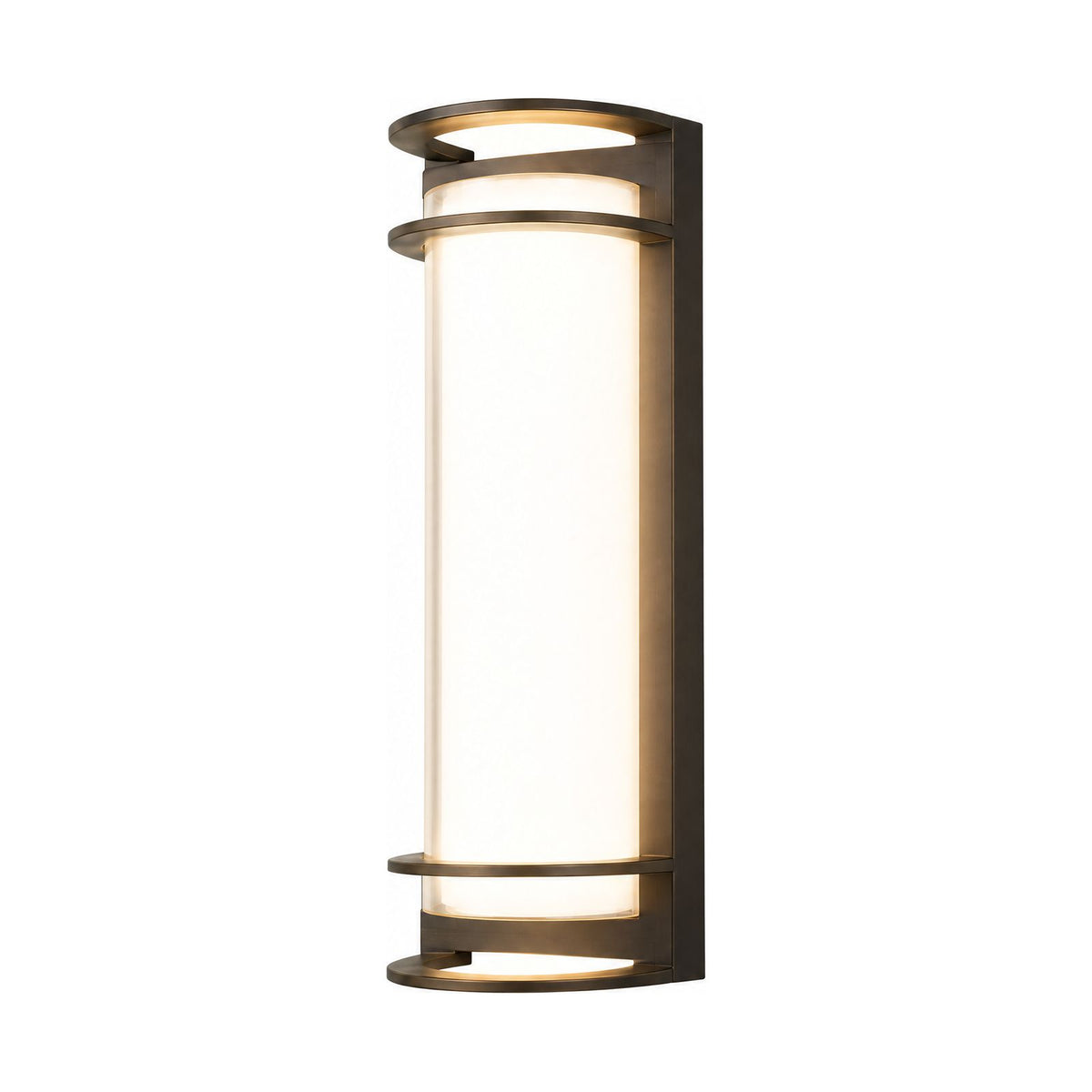 Metal and Acrylic Courtyard Outdoor Wall Light on a white background