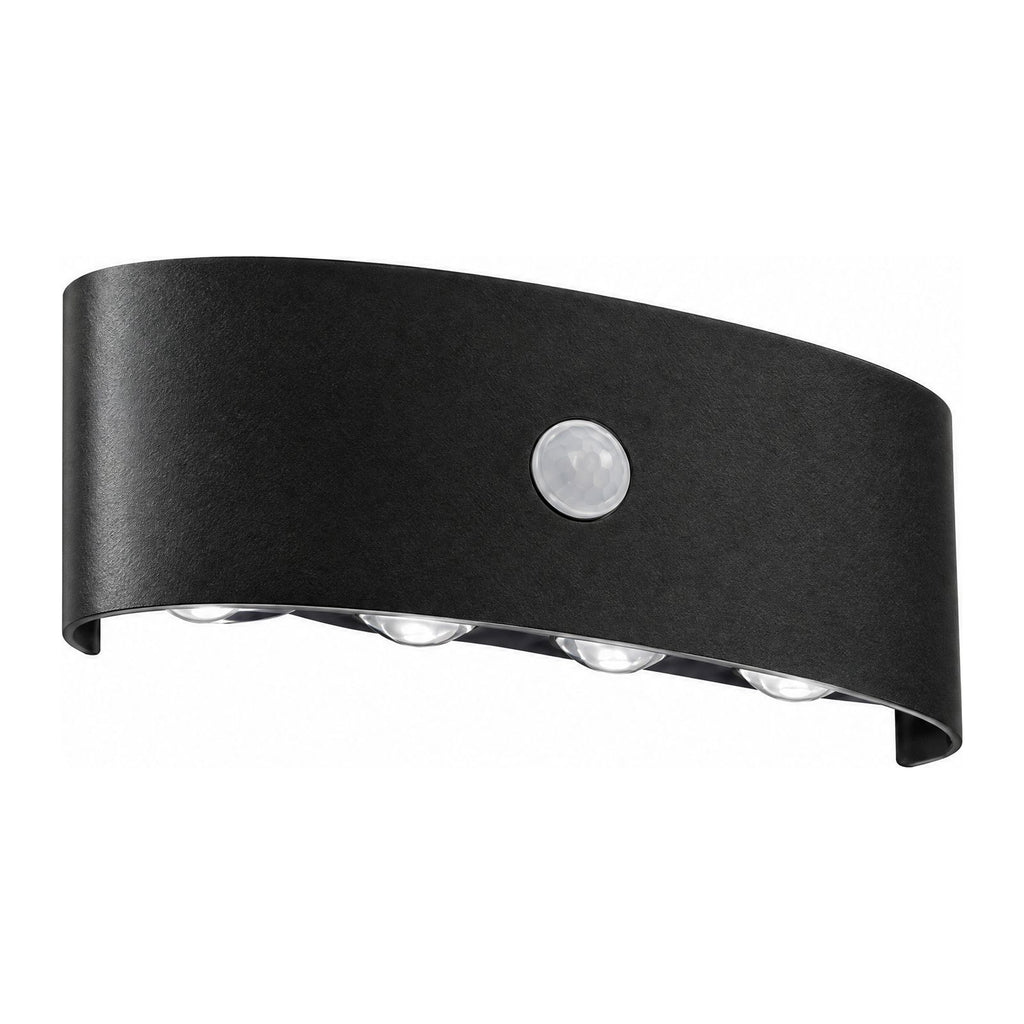 Metal and Acrylic Up Down Outdoor Wall Light on a white background