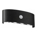 Metal and Acrylic Up Down Outdoor Wall Light on a white background