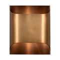 Polished Copper Double LED Wall Light on a white background
