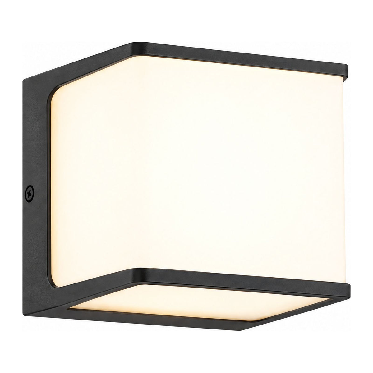 Rectangular Acrylic Solar Outdoor Wall Light on a white background