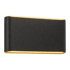 Rectangular Acrylic Up Down Outdoor Wall Light on a white background