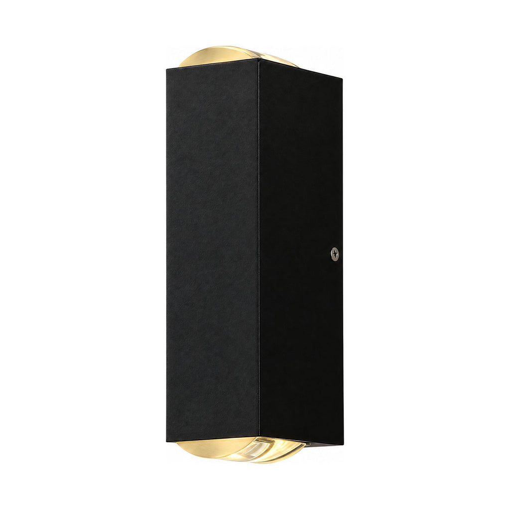 Rectangular Metal Up Down Outdoor Wall Light on a white background