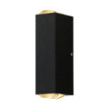 Rectangular Metal Up Down Outdoor Wall Light on a white background