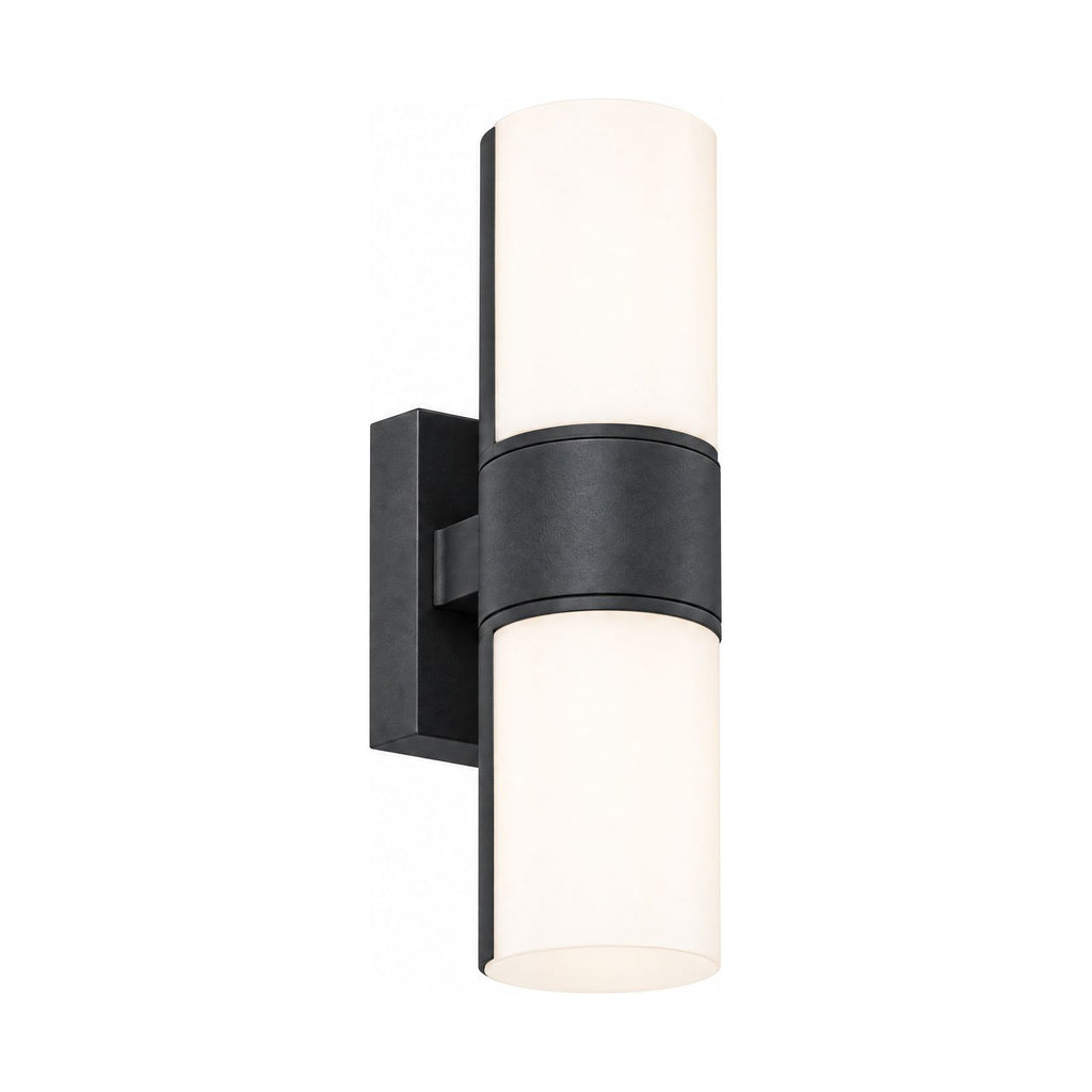Rotatable Metal Band Acrylic Cylinder LED Outdoor Wall Light on a white background