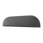 Semi Oval Stone Outdoor Wall Light on a white background