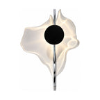Shadow Casting Aluminium and Glass Wall Light on a white background