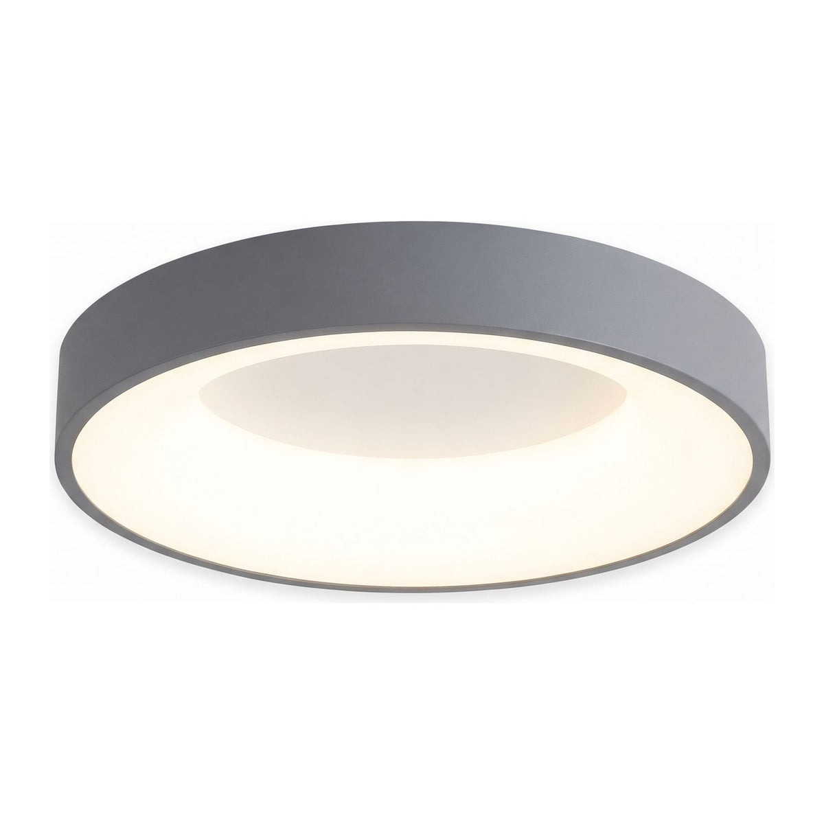 Slim Acrylic Ring LED Ceiling Light in grey on a white background