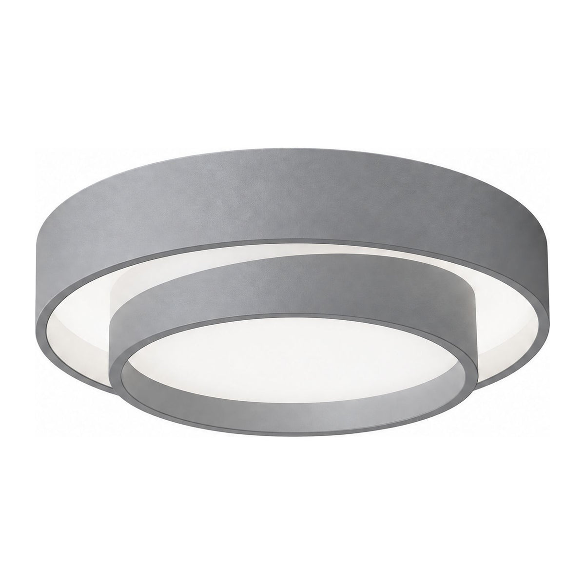 Slim Cylinder Acrylic LED Ceiling Light in grey on a white background