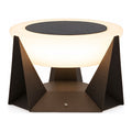 Solar Iron and Acrylic Outdoor Table Lamp on a white background