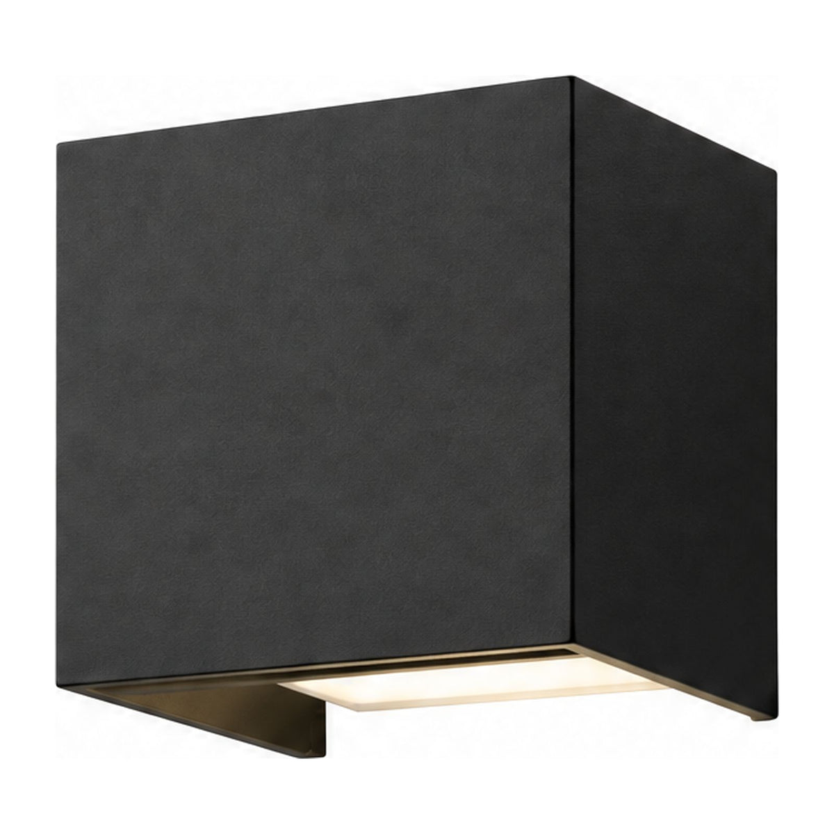 Square Adjustable Beam LED Outdoor Wall Light in Flat on a white background