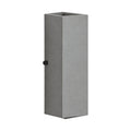 Square Cement Box Outdoor Wall Light on a white background