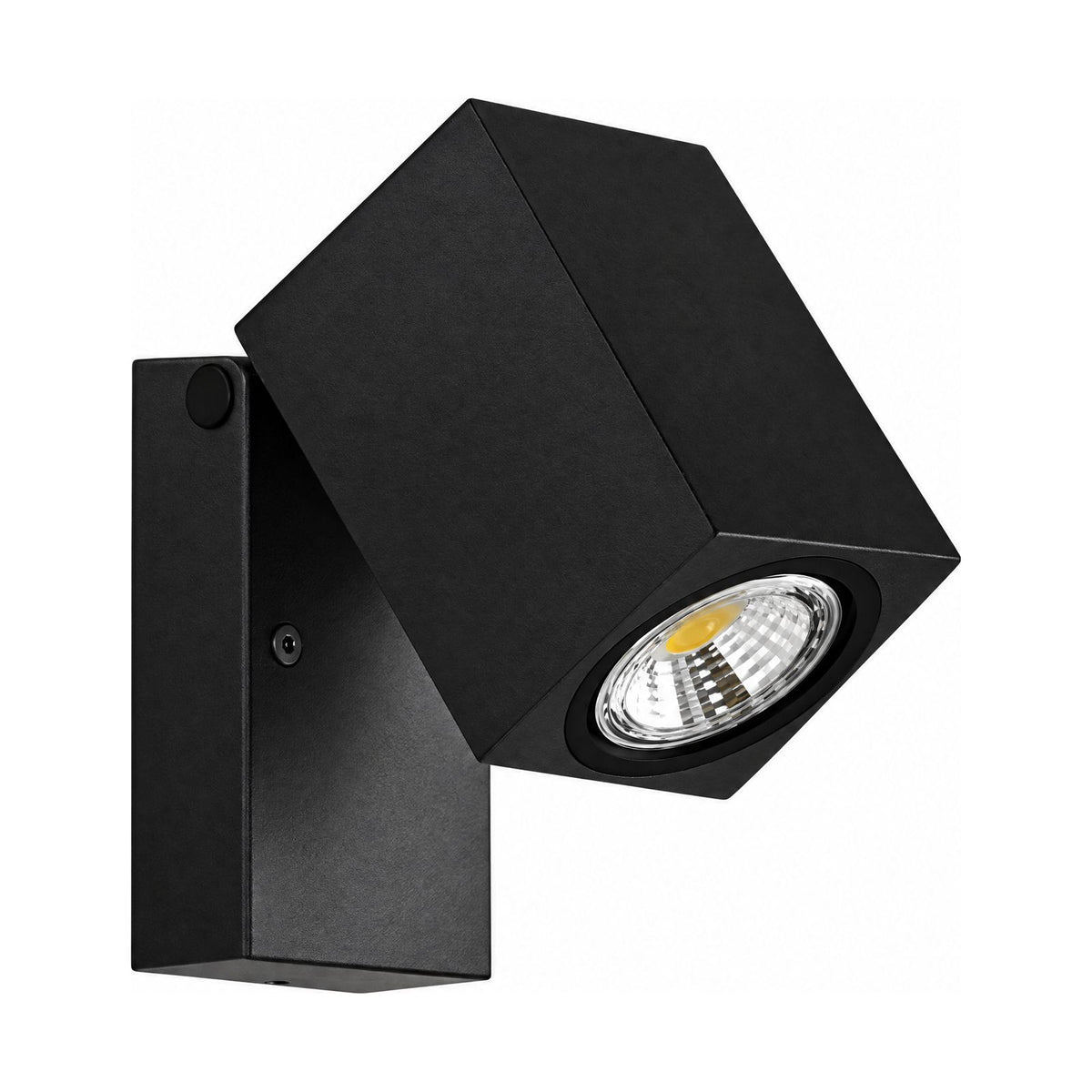 Square Head Rotatable Metal Spotlight Wall Light on a white background