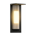 Striped Acrylic Cylinder Outdoor Wall Light on a white background